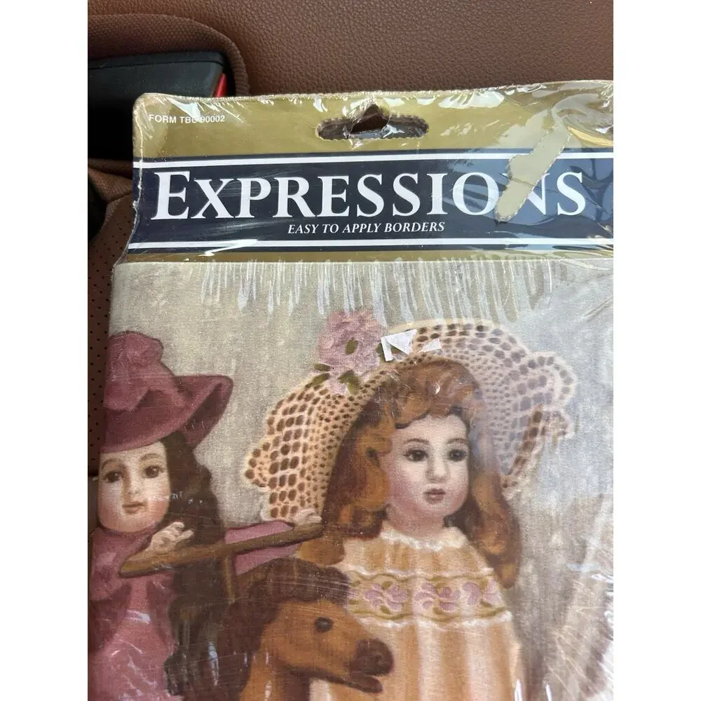 Vintage Expressions Waller Paper Borders Antique Doll Pattern 5yds #SB10103B NOS